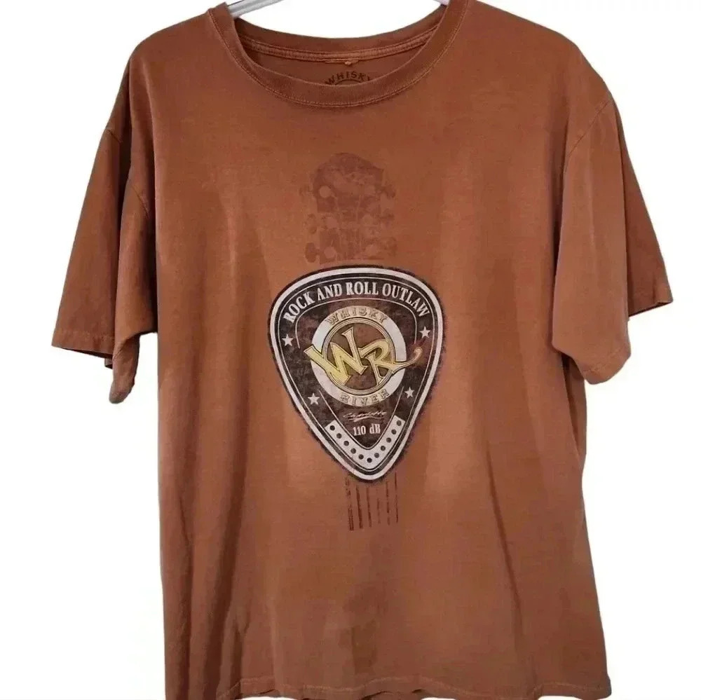 Whisky River Rock & Roll Tee. Size Medium
